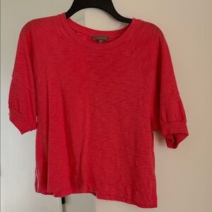 Lilla P Coral-Pink Short Sleeve Tee Size Small